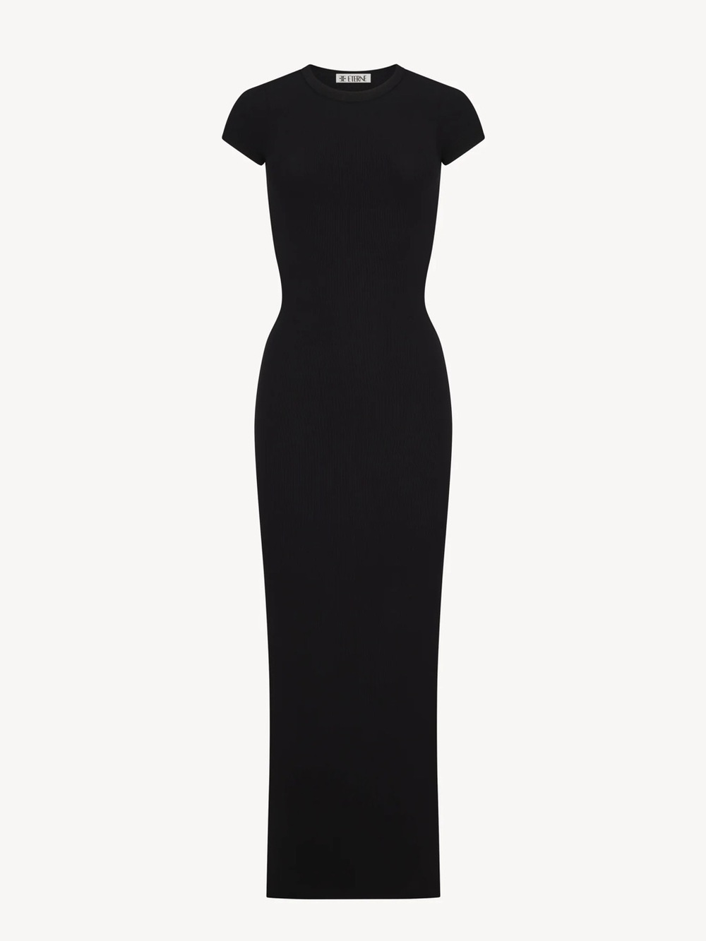 Black Stretch Maxi t shirt dress